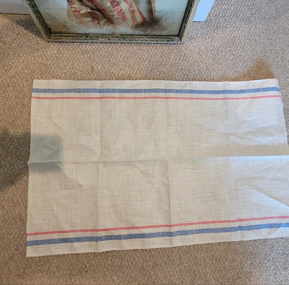 Polish Tea Towel Aleksandrowickie ~ Vintage 1985? ~ Original Tags ~ Linen?